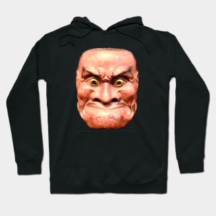 Japanese Mask Red / Swiss Artwork Photography Hoodie